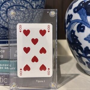 Louis Vuitton 8 of hearts playing card collectible on thick case